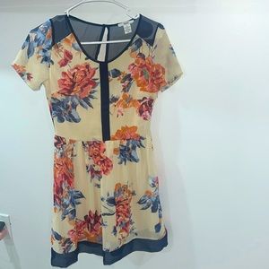 BAR III flower dress XS